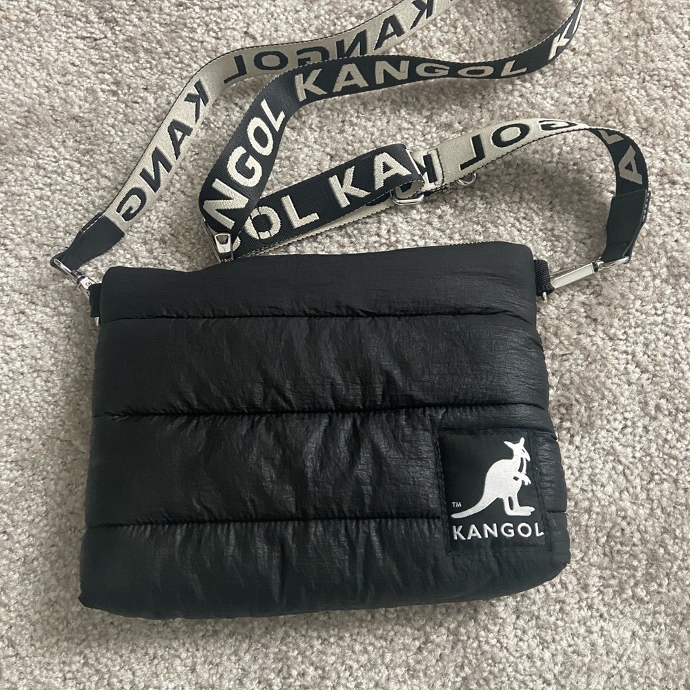 H&M x Kangol Black Puffer Crossbody Bag